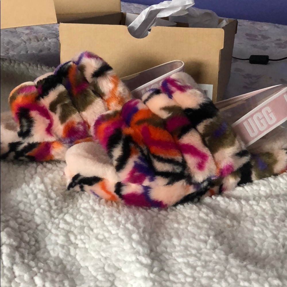 UGG multicolor motlee fluff yeah